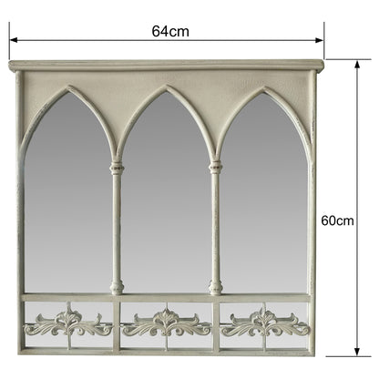 Martinique Gothic Wall Mirror 64cm