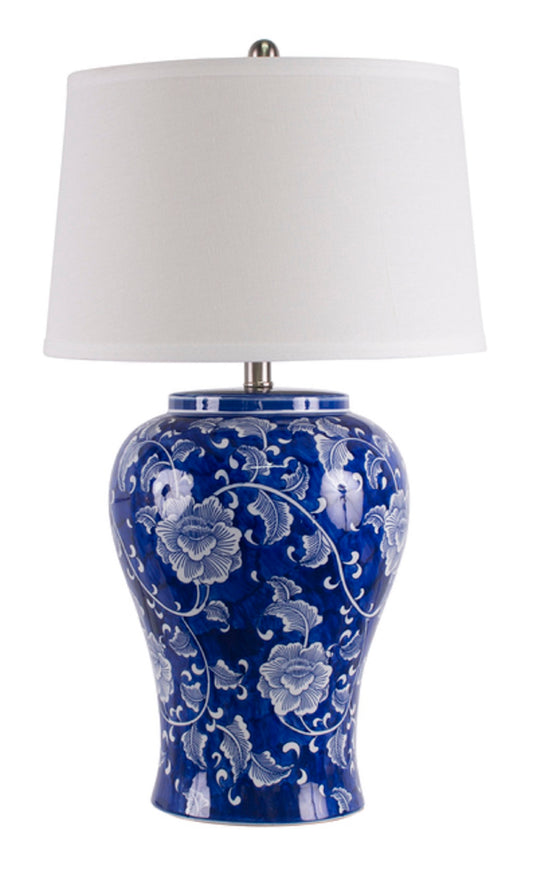 Trellis Ceramic Table Lamp w Shade 68cm - Home & Garden > Shading > Umbrellas & Sunshades