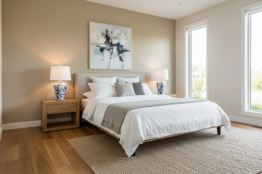 Jonquil Ceramic Table Lamp Blue White 68cm