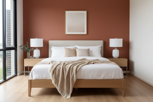 Island White Table Lamp Gloss Ceramic Bedside 67cm