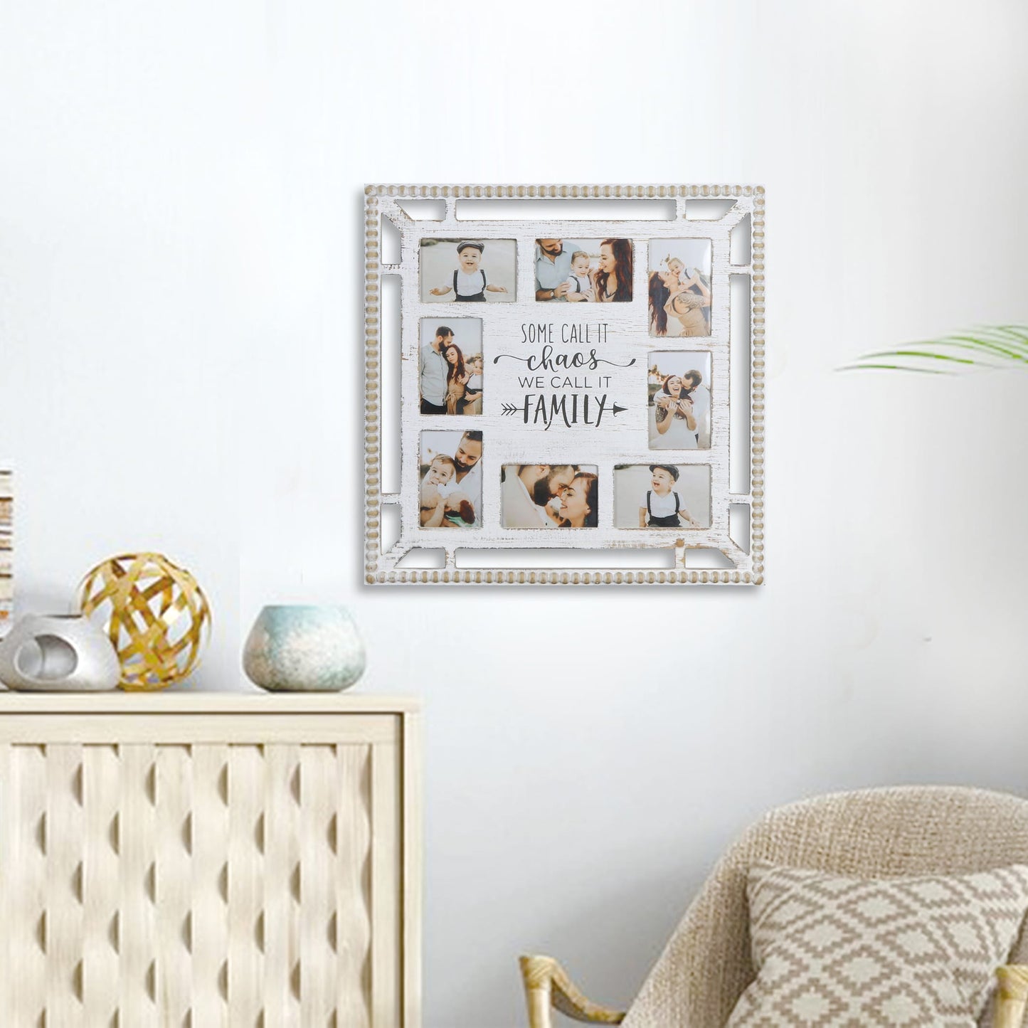 We Call It Family' Wall Hanging Photo Gallery Collage 60cm