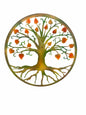 Laser Cut Round Tree Of Life w Roots Wall Art 60cm
