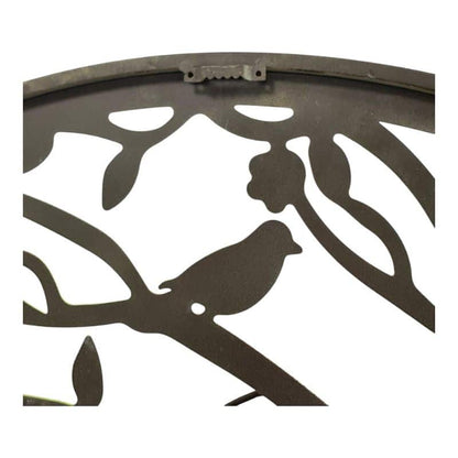 Round Laser Cut Tree Of Life w Red Birds 80cm