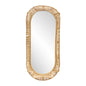 Hamptons Oval Weave Mirror 50x100cm