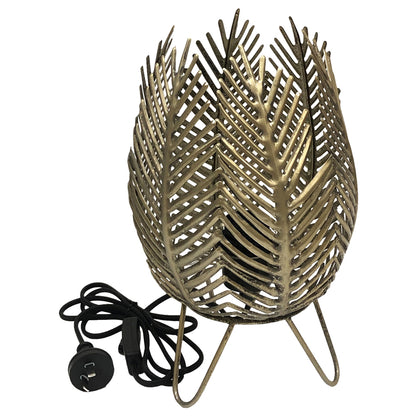 Gold Leaf Table Lamp 19x31cm