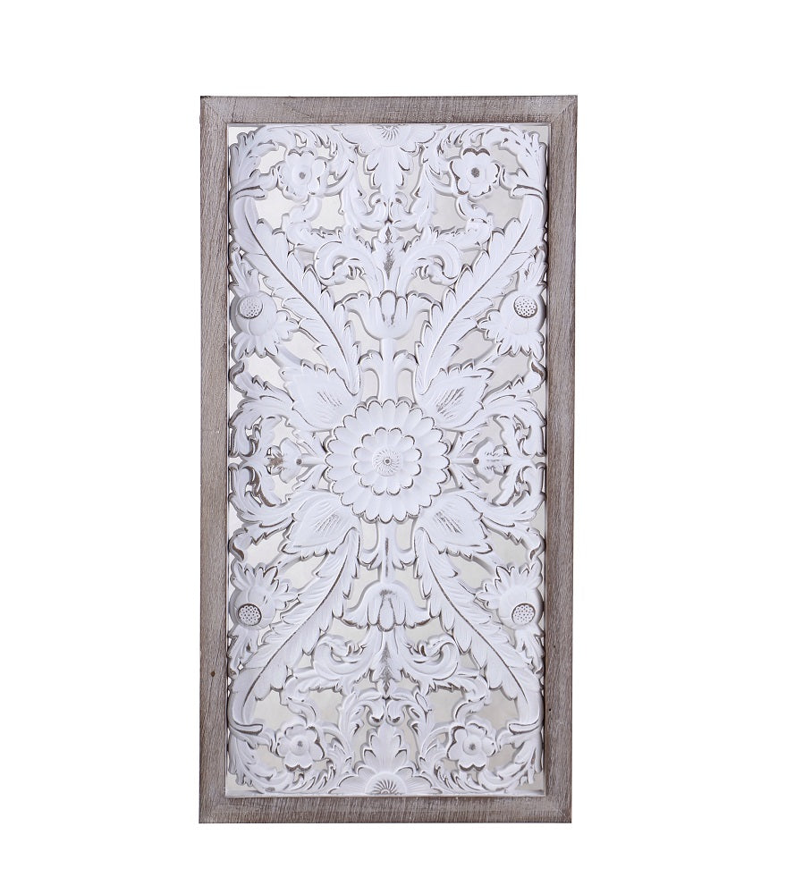 Carved Rectangle Decorative Wall Art 82cm
