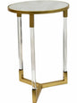 Mirage Side Table w Mirror Top 60cm
