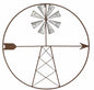 Metal Windmill Wall Art 91x91cm