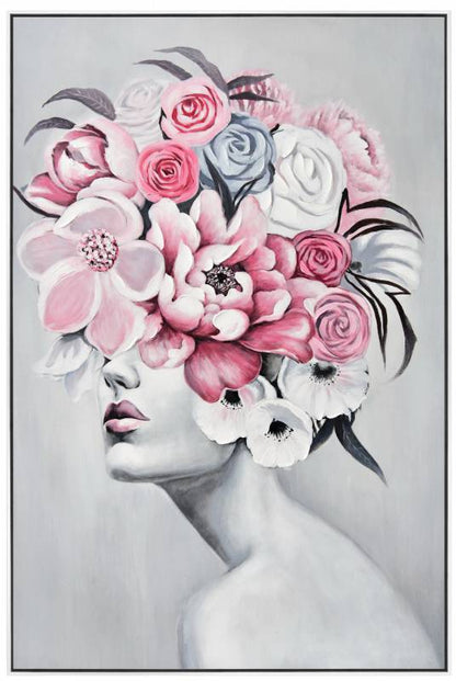 Porsche Lady Framed Canvas Wall Art 120cm