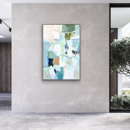 Louis Abstract Framed Artwork 80x120cm