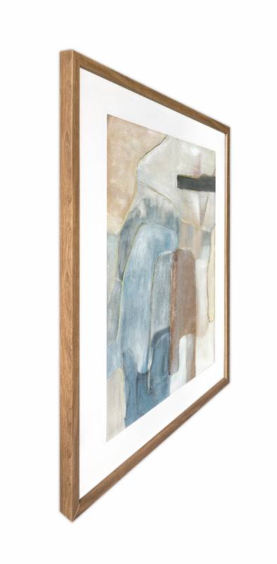Flinders Abstract Artwork Framed W Glass Front 60x80cm