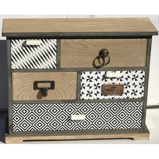 Small 5 Drawer Cabinet 35cm