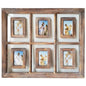 Rustic 6 Collage Photo Frame w Glass Background 82cm