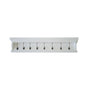 Wall Mount Mantle Shelf w 8 Hooks 110cm