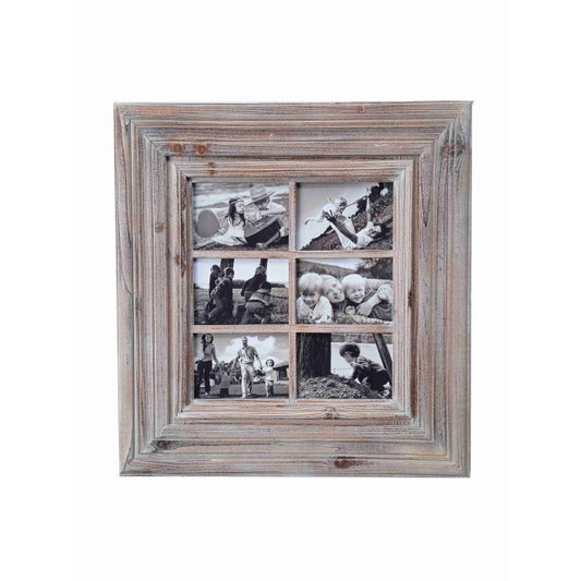 Rustic 6 Opening Photo Frame 64cm