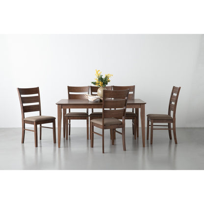 Allergo Dining Table 150cm Timber Dining Table - Cocoa - Furniture > Dining > Dining Tables