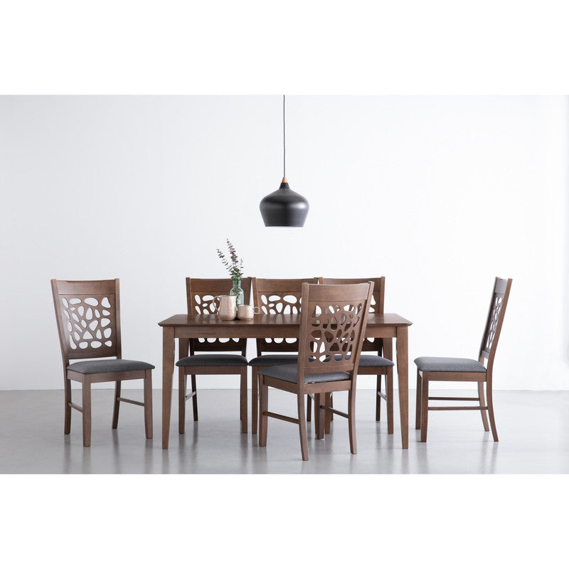 Allergo Dining Table 150cm Timber Dining Table - Cocoa - Furniture > Dining > Dining Tables