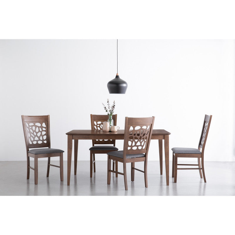 Allergo Dining Table 150cm Timber Dining Table - Cocoa - Furniture > Dining > Dining Tables