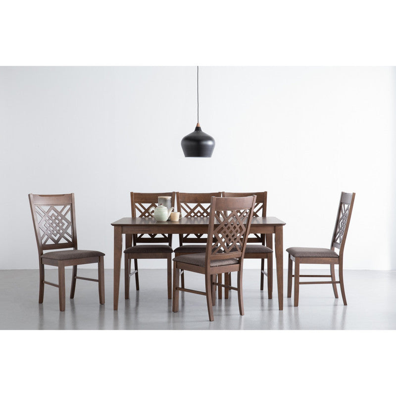 Allergo Dining Table 150cm Timber Dining Table - Cocoa - Furniture > Dining > Dining Tables