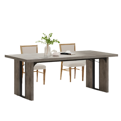 NNETMLT Rustic Rectangular Dining Table Furniture > Dining > Dining Tables