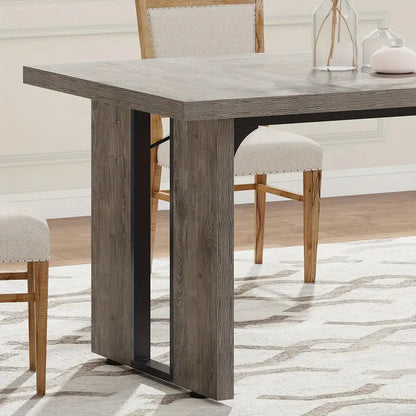 NNETMLT Rustic Rectangular Dining Table Furniture > Dining > Dining Tables