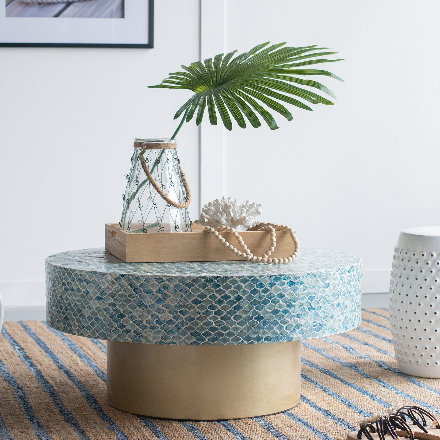 GOA SHELL COFFEE TABLE Furniture > Living Room > Coffee Tables