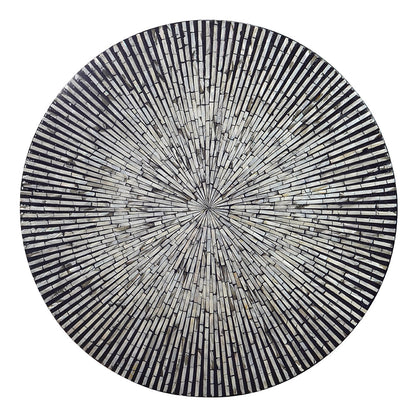 CORDELIA ROUND MOTHER OF PEARL COFFEE TABLE Furniture > Living Room > Coffee Tables