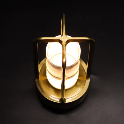 Black Rechargeable Table Lamp Touch Dimming 3 Color LED Light for Bedroom and Office Home & Garden > Lighting > Table