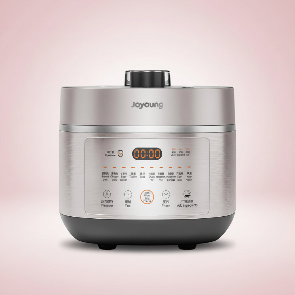 Joyoung pressure cooker on a white background