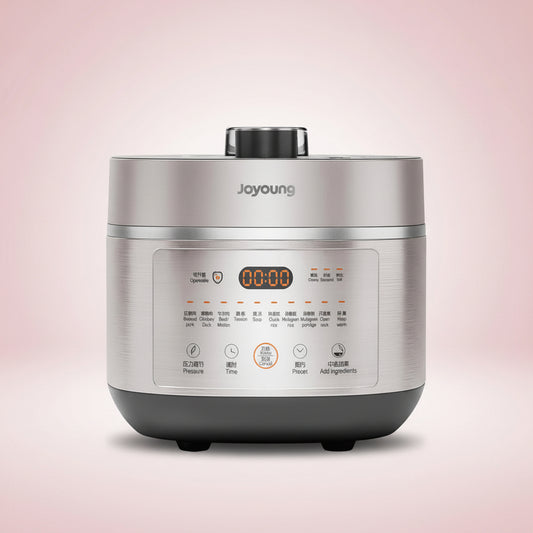 Joyoung pressure cooker on a white background
