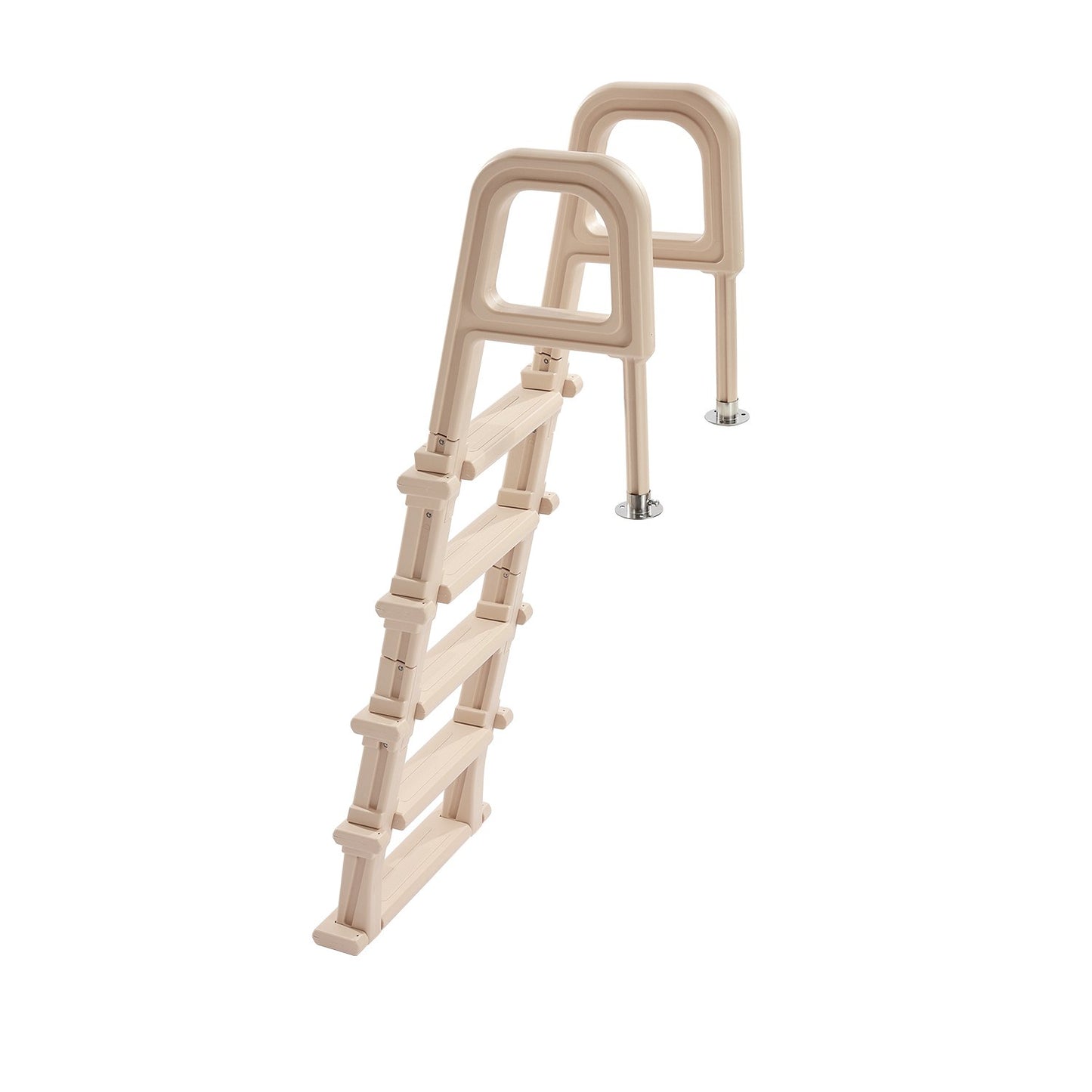 VEVOR 5-Step Inclined Robust Pool Ladder of 2 Handrails for 1219.2-1371.6mm Pool