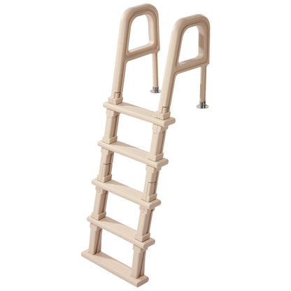 VEVOR 5-Step Inclined Robust Pool Ladder of 2 Handrails for 1219.2-1371.6mm Pool
