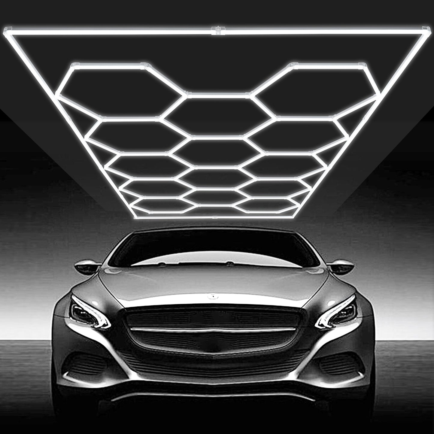 VEVOR Hexagon Garage Lights 86400LM 5 Grid Honeycomb LED Shop Ceiling Light Home & Garden > Lighting > Night Lights &
