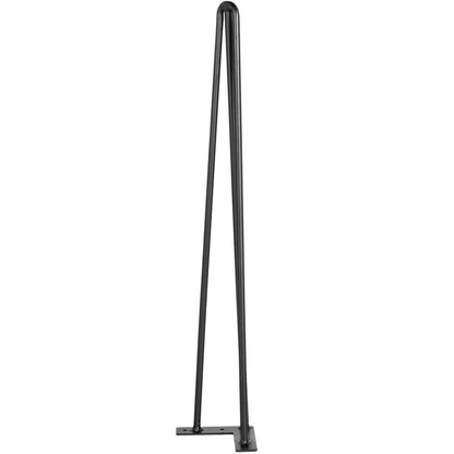 Hairpin Table Legs 30 inch Black Set of 4 Desk Legs Each 220lbs Capacity Hairpin Desk Legs 3 Rods for Bench Desk Dining End Table Chairs Carbon Steel DIY Table Legs Heavy Duty Furniture Legs
