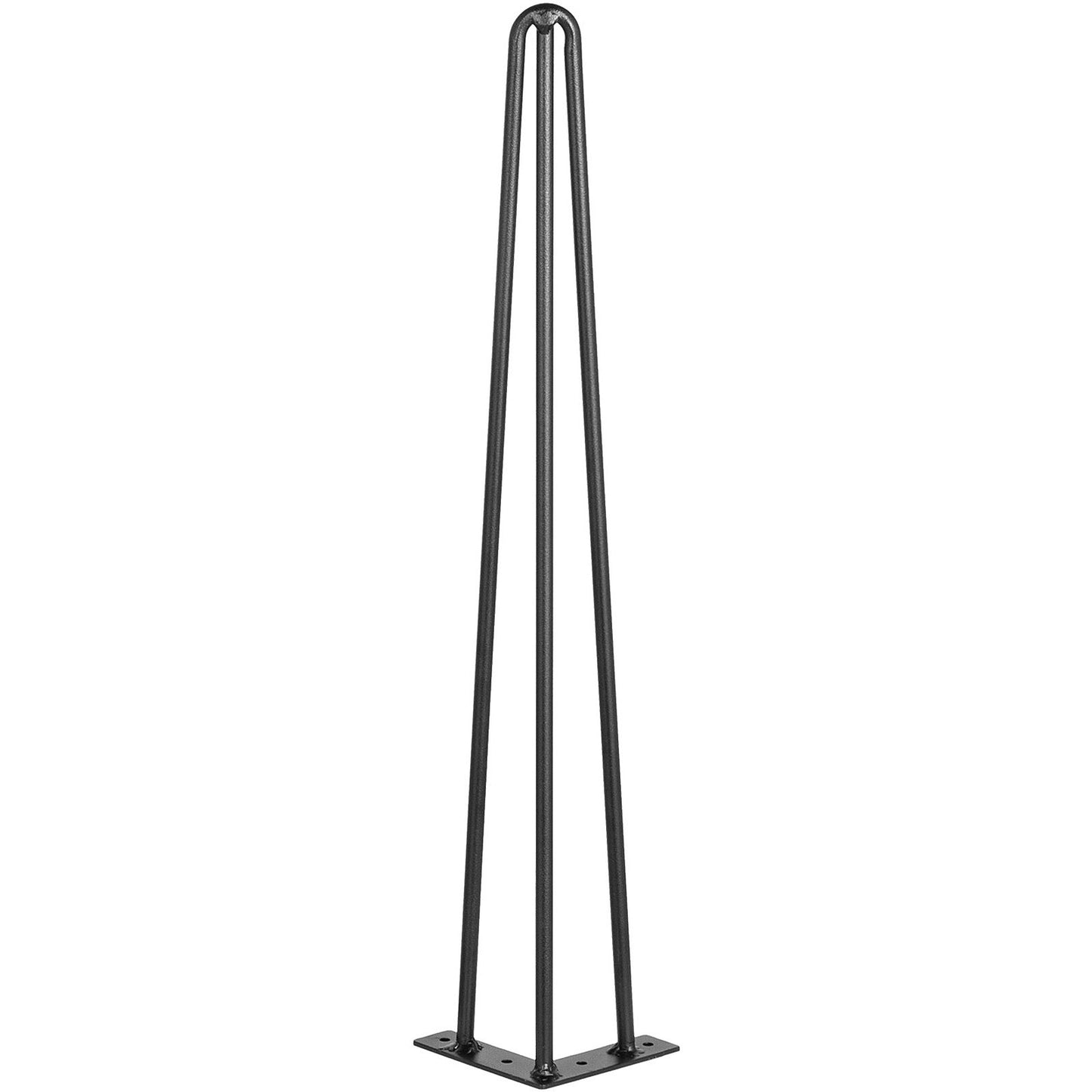 Hairpin Table Legs 30 inch Black Set of 4 Desk Legs Each 220lbs Capacity Hairpin Desk Legs 3 Rods for Bench Desk Dining End Table Chairs Carbon Steel DIY Table Legs Heavy Duty Furniture Legs