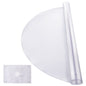 Plastic Table Cover, 48 x 48 Inch 2.0 mm Thick Clear Table Protector, Round PVC Desk Mat, Waterproof & Easy Cleaning Desk Pad Tablecloth, for Office Dresser Dining Room Table Night Stand