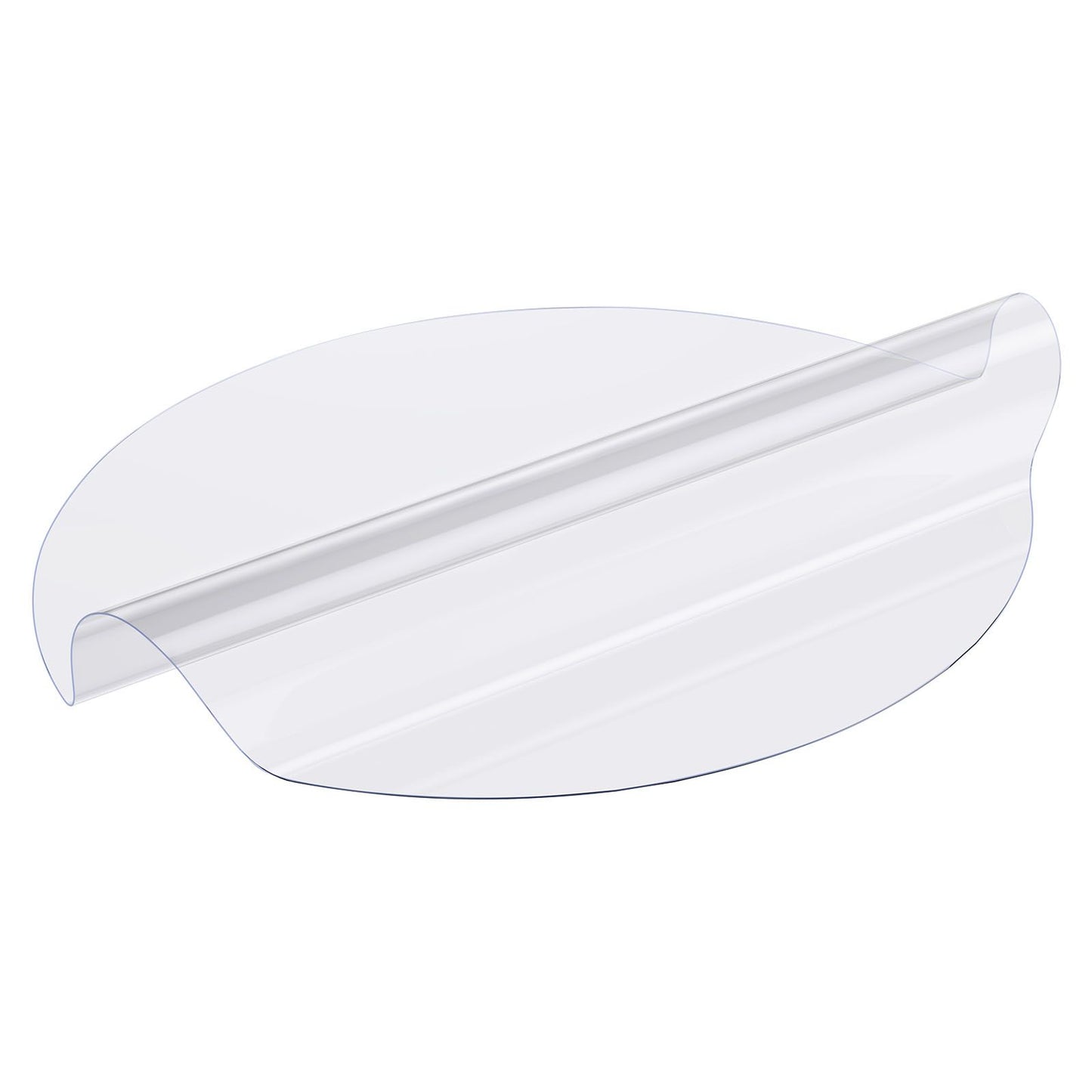 Plastic Table Cover, 48 x 48 Inch 2.0 mm Thick Clear Table Protector, Round PVC Desk Mat, Waterproof & Easy Cleaning Desk Pad Tablecloth, for Office Dresser Dining Room Table Night Stand
