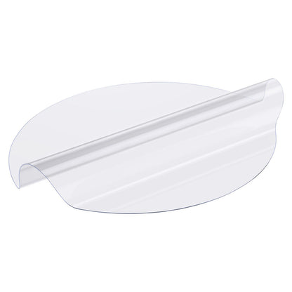 Plastic Table Cover, 48 x 48 Inch 2.0 mm Thick Clear Table Protector, Round PVC Desk Mat, Waterproof & Easy Cleaning Desk Pad Tablecloth, for Office Dresser Dining Room Table Night Stand