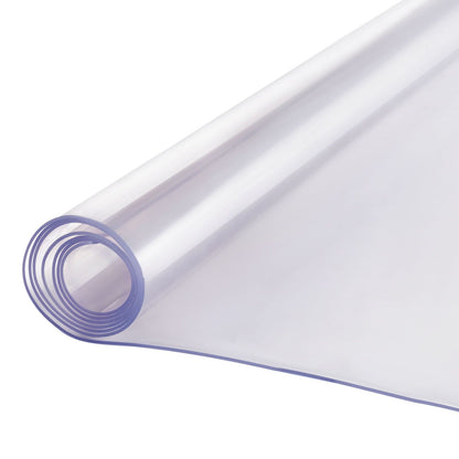 Plastic Table Cover, 42 x 60 Inch 2.0 mm Thick Clear Table Protector, Rectangle PVC Desk Mat, Waterproof & Easy Cleaning Desk Pad Tablecloth, for Office Dresser Dining Room Table Night Stand