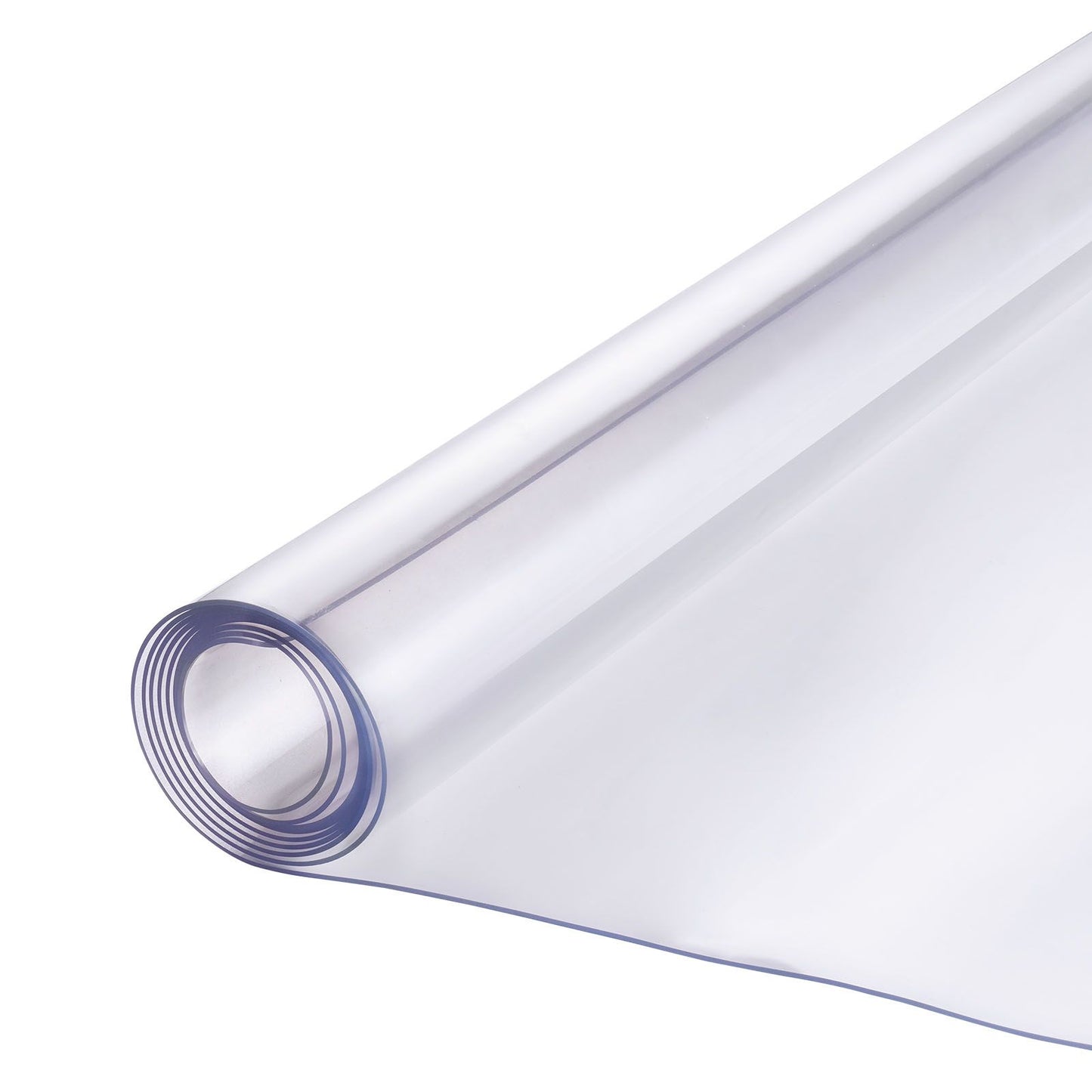 Plastic Table Cover, 54 x 54 Inch 1.5 mm Thick Clear Table Protector, Square PVC Desk Mat, Waterproof & Easy Cleaning Desk Pad Tablecloth, for Office Dresser Dining Room Table Night Stand