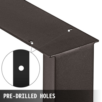 72 x 60 cm Dining Table Legs Office Table Legs Set of 2 Steel Table Legs Computer Desk Legs Steel Bench Legs Country Style Table Legs DIY Furniture Legs