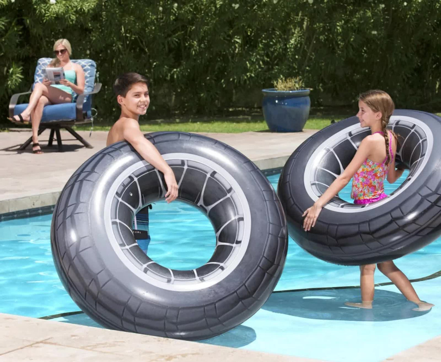 Bestway Inflatable 1.19m High Velocity Tire Tube Pool Float - Home & Garden > Pool & Accessories > Pool Toys &