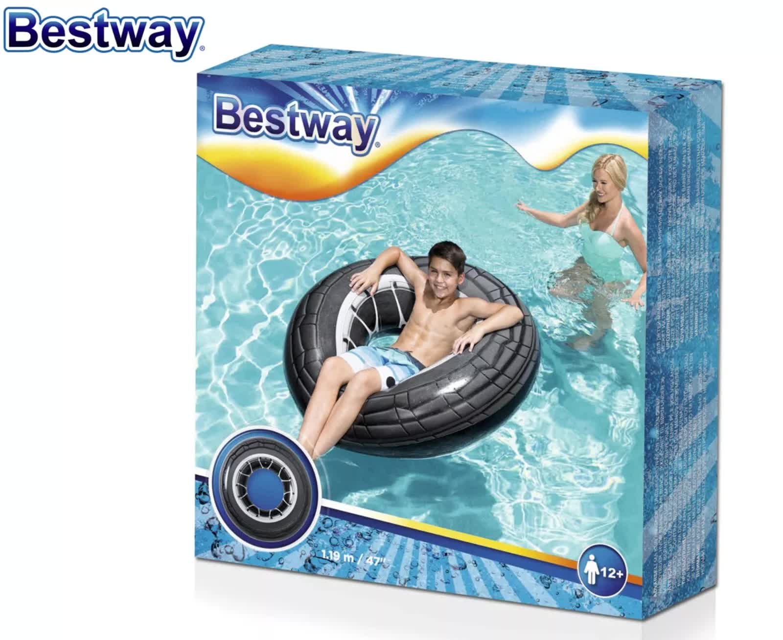 Bestway Inflatable 1.19m High Velocity Tire Tube Pool Float - Home & Garden > Pool & Accessories > Pool Toys &