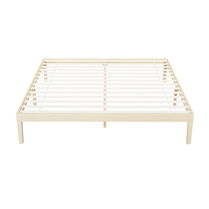 Artiss Bed Frame King Size Wooden Base Mattress Platform Timber Pine BRUNO - Furniture > Bedroom > Beds & Bed Frames