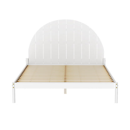 Artiss Bed Frame Queen Size Wooden White DALY - Furniture > Bedroom > Beds & Bed Frames