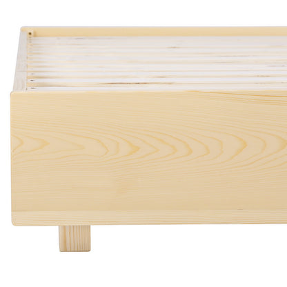 Artiss Bed Frame Double Size Floating Wooden Mattress Base Platform Timber ODIN - Furniture > Bedroom > Beds & Bed