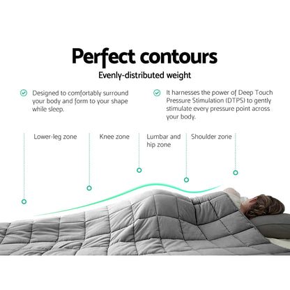 Giselle Weighted Blanket 7KG Deep Relax - Home & Garden > Bedding > Blankets & Throws