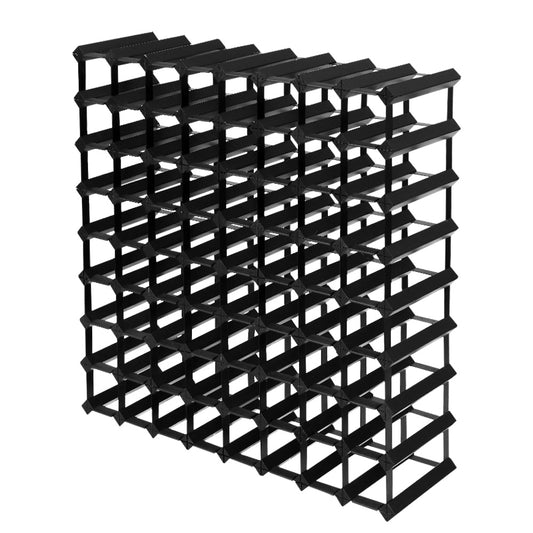 Artiss Wine Rack 72 Bottle Black Home & Garden > Storage