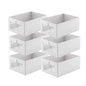 6 Pack Linen Closet Organizers and Storage Foldable Clothing Bins
