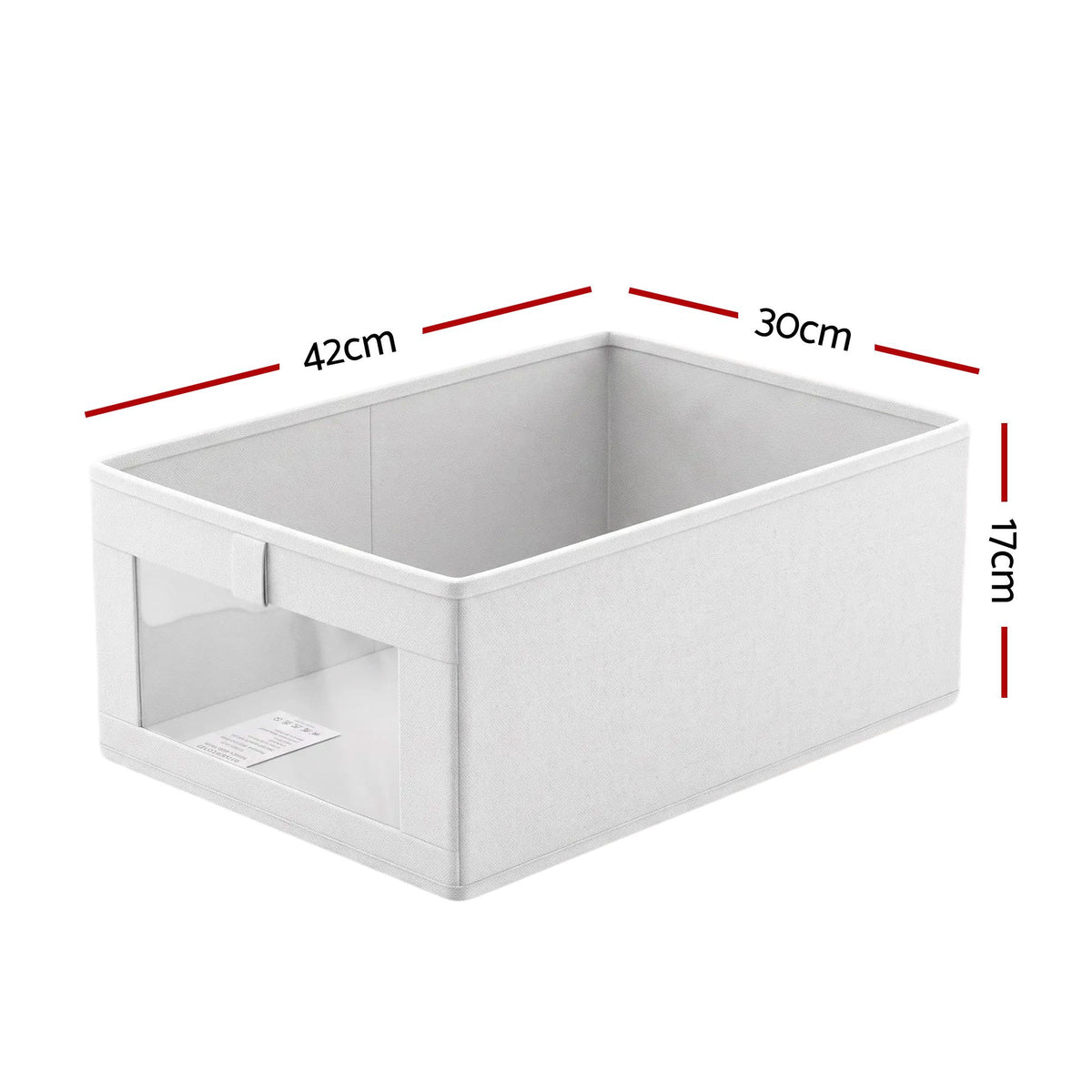 6 Pack Linen Closet Organizers and Storage Foldable Clothing Bins